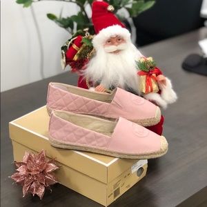 New cute pink espadrilles.